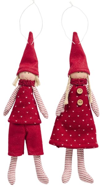Vánoční dekorace Santa's Helpers Sune a Sigrid holka Sigrid