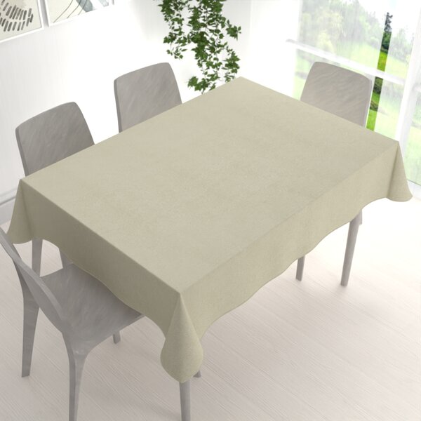 Biante Obdélníkový ubrus/imitace broušené kůže Alcantara ALC-021 Krémový 50x100 cm