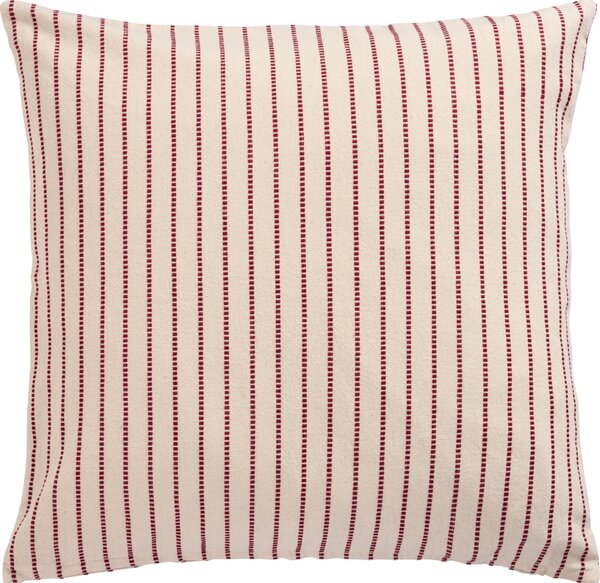 Povlak na polštář Holly Red Woven Stripes 50 × 50 cm