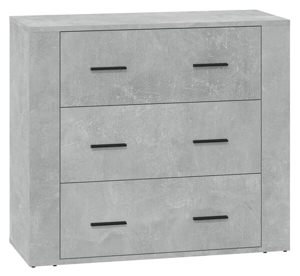 Příborníky 3 ks betonově šedé kompozitní dřevo 3185427