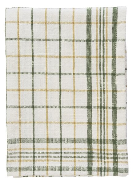 Bavlněná utěrka Off white / Yellow / Green