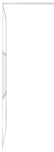 Zástěna do průchozí sprchy s policí chrom 115x195 cm ESG/hliník 3185506