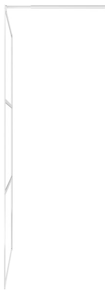 Zástěna do průchozí sprchy s policí chrom 90x195 cm ESG/hliník 3185497