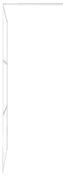 Zástěna do průchozí sprchy s policí chrom 115x195 cm ESG/hliník 3185505