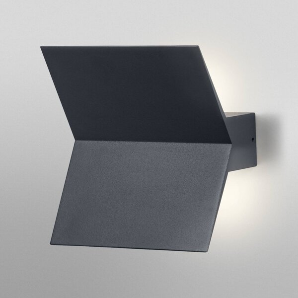 OSRAM LED venkovní nástěnné svítidlo ENDURA STYLE BAT, tmavě šedé IP44, Hliník / šedá / zinek, Hliník, Moderní