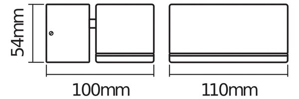 OSRAM LED venkovní nástěnné svítidlo ENDURA STYLE MINI, tmavě šedá, IP44, Hliník / šedá / zinek, Hliník, Moderní