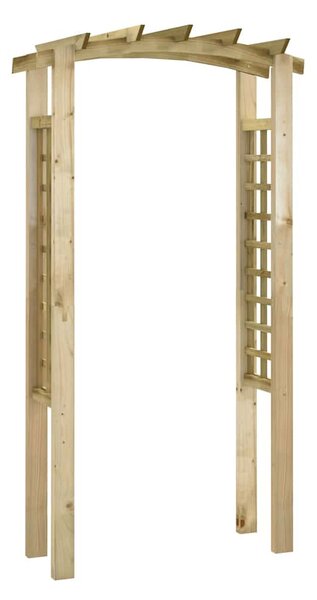 Trelážový oblouk 110x60x210 cm impregnovaná masivní borovice 318560
