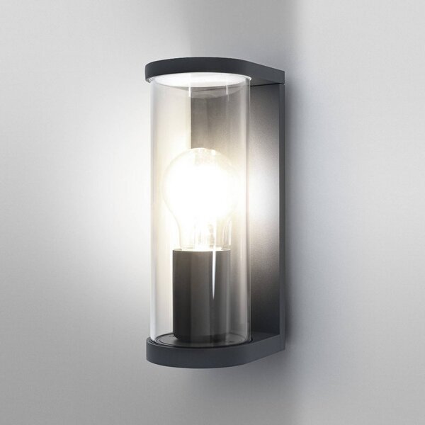 OSRAM venkovní nástěnné svítidlo ENDURA CLASSIC TUBULAR, tmavě šedá IP44, stmívatelný, Hliník / šedá / zinek, Hliník, Moderní