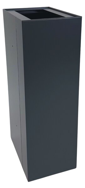 Caimi Brevetti odpadkový koš na tříděný odpad MAXIMO MODULAR, 60 L, šedá ocel