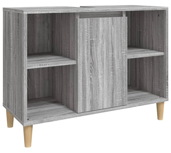 3dílný set koupelnového nábytku šedý sonoma kompozitní dřevo 3185619
