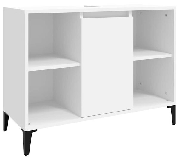 3dílný set koupelnového nábytku bílý kompozitní dřevo 3185621