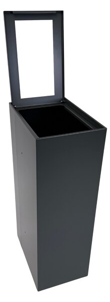Caimi Brevetti odpadkový koš na tříděný odpad MAXIMO MODULAR, 60 L, šedá ocel