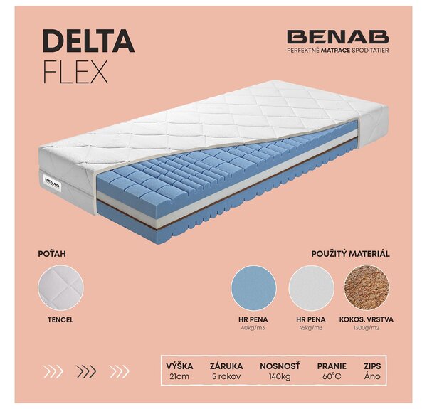 Pěnová matrace Benab Dionýsos Flex 200x80 cm (T3/T4)