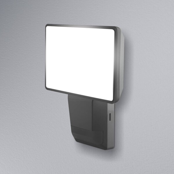 OSRAM LED senzorové venkovní bodové osvětlení ENDURA PRO FLOOD, šedý, 15 W, Hliník / šedá / zinek, Plast