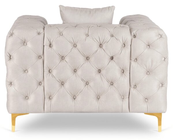 Křeslo Soletto (krémová). Akce -15%