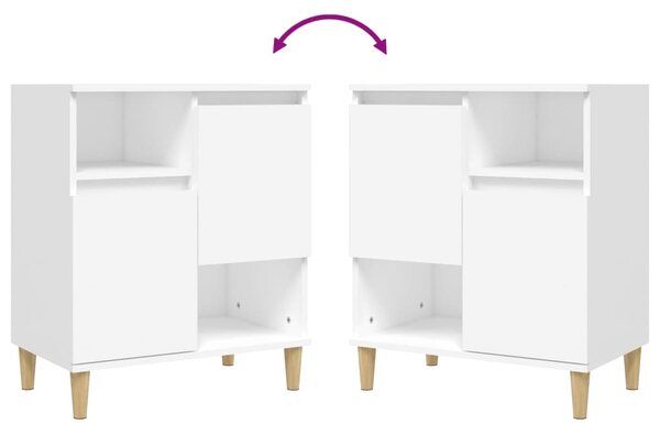 Příborníky 3 ks bílé 60 x 35 x 70 cm kompozitní dřevo 3185735