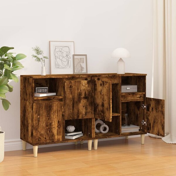 Příborníky 2 ks kouřový dub 60 x 35 x 70 cm kompozitní dřevo 3185724
