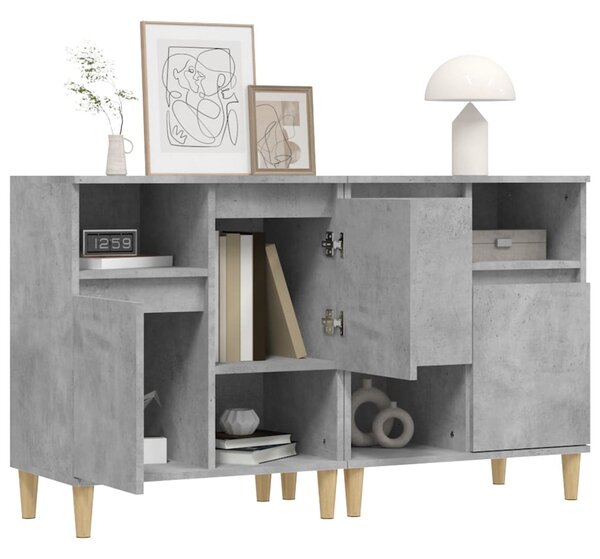 Příborníky 2 ks betonově šedé 60 x 35 x 70 cm kompozitní dřevo 3185723