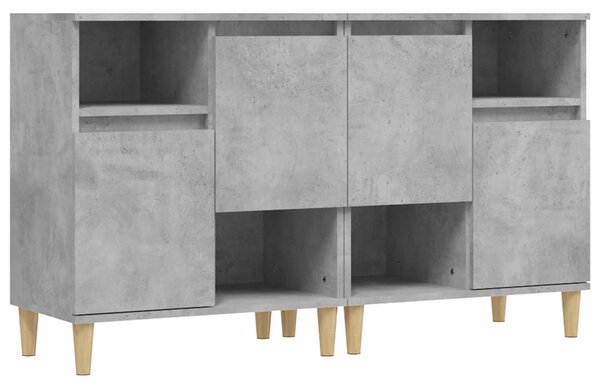 Příborníky 2 ks betonově šedé 60 x 35 x 70 cm kompozitní dřevo 3185723