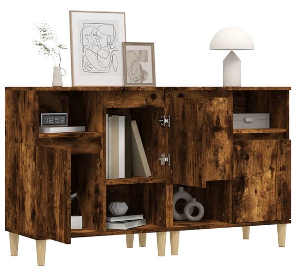 Příborníky 2 ks kouřový dub 60 x 35 x 70 cm kompozitní dřevo 3185724