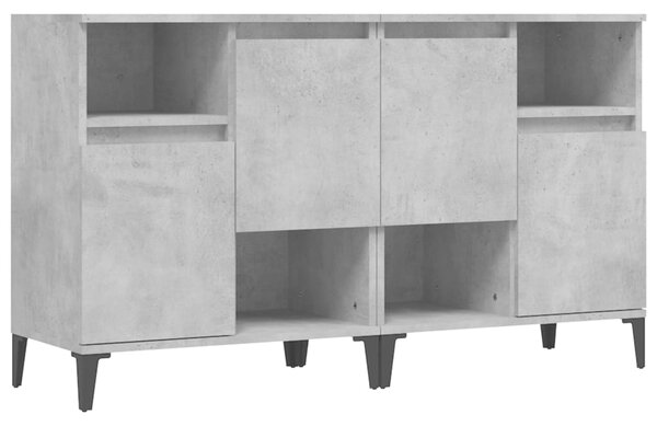 Příborníky 2 ks betonově šedé 60 x 35 x 70 cm kompozitní dřevo 3185731