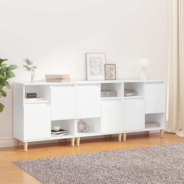 Příborníky 3 ks bílé 60 x 35 x 70 cm kompozitní dřevo 3185735