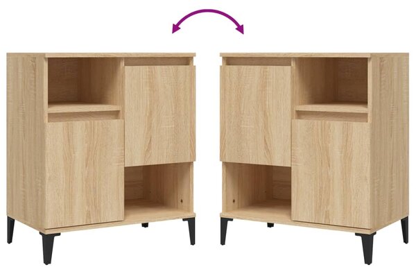 Příborníky 3 ks dub sonoma 60 x 35 x 70 cm kompozitní dřevo 3185746