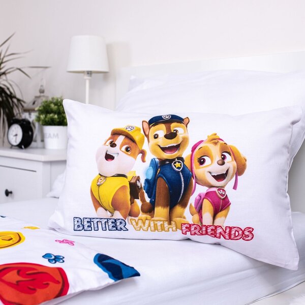 Dadka Vracov Jerry Fabrics Paw Patrol 498 bavlněné povlečení do postýlky Rozměr: 1x 40 x 60 a 1x 100 x 135 cm