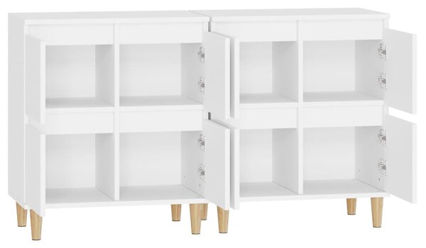 Příborníky 2 ks bílé 60 x 35 x 70 cm kompozitní dřevo 3185751