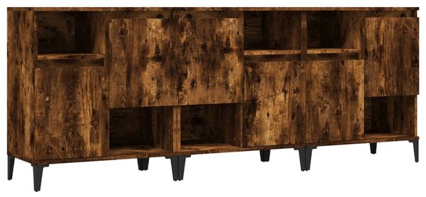 Příborníky 3 ks kouřový dub 60 x 35 x 70 cm kompozitní dřevo 3185748