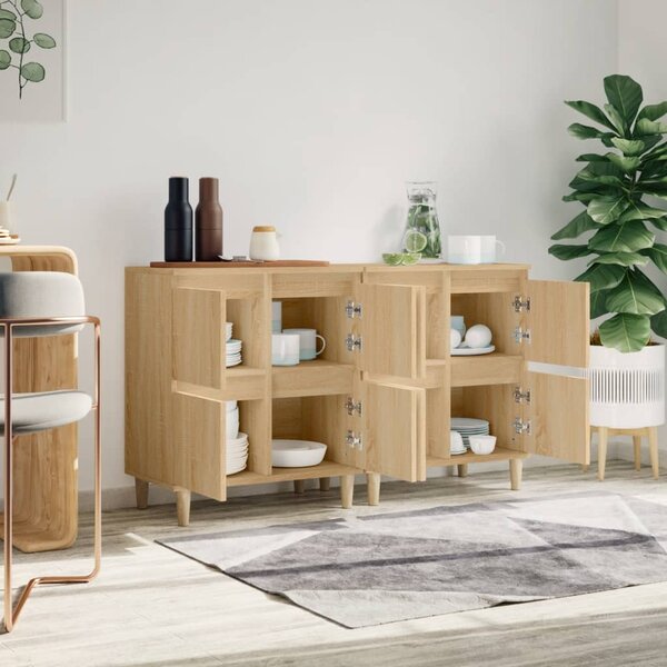 Příborníky 2 ks dub sonoma 60 x 35 x 70 cm kompozitní dřevo 3185754