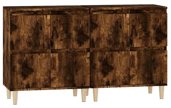 Příborníky 2 ks kouřový dub 60 x 35 x 70 cm kompozitní dřevo 3185756