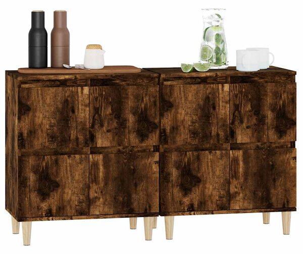 Příborníky 2 ks kouřový dub 60 x 35 x 70 cm kompozitní dřevo 3185756