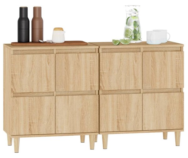 Příborníky 2 ks dub sonoma 60 x 35 x 70 cm kompozitní dřevo 3185754