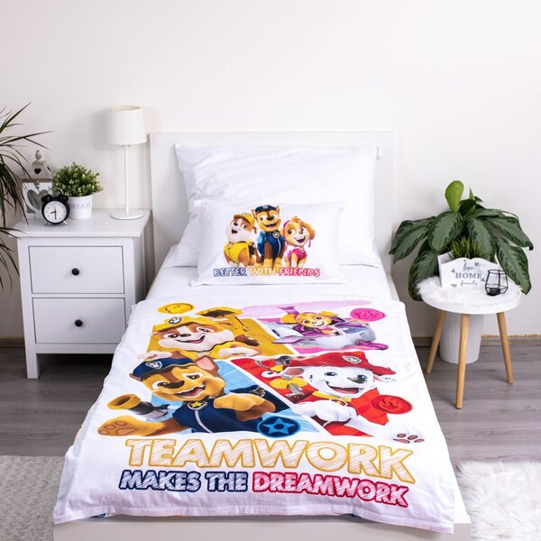 Dadka Vracov Jerry Fabrics Paw Patrol 498 bavlněné povlečení do postýlky Rozměr: 1x 40 x 60 a 1x 100 x 135 cm
