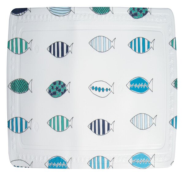 Spirella protiskluzová podložka do sprchy SANTORINI, motiv rybičky, PVC, 55 x 55 cm