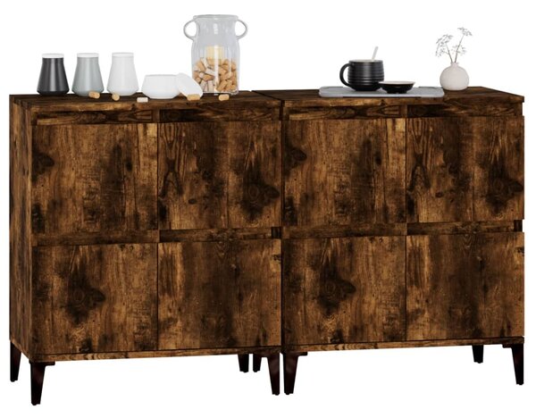 Příborníky 2 ks kouřový dub 60 x 35 x 70 cm kompozitní dřevo 3185764