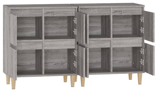 Příborníky 2 ks šedé sonoma 60 x 35 x 70 cm kompozitní dřevo 3185757