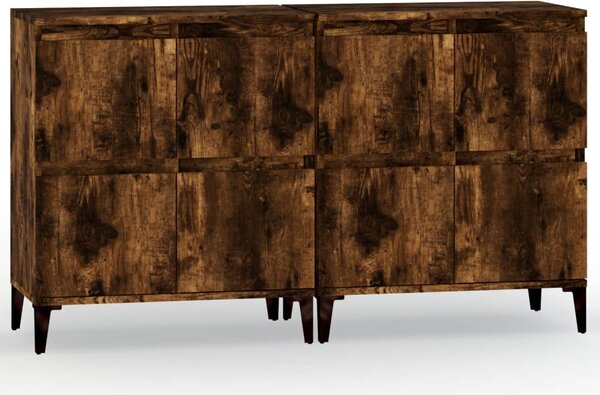 Příborníky 2 ks kouřový dub 60 x 35 x 70 cm kompozitní dřevo 3185764
