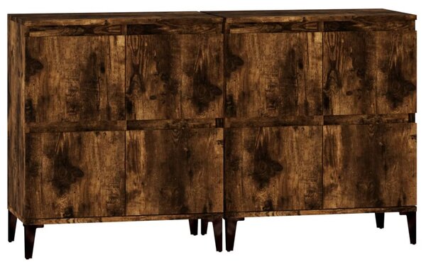 Příborníky 2 ks kouřový dub 60 x 35 x 70 cm kompozitní dřevo 3185764