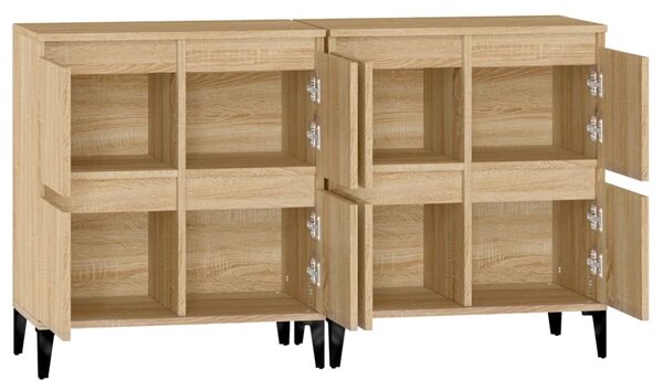 Příborníky 2 ks dub sonoma 60 x 35 x 70 cm kompozitní dřevo 3185762