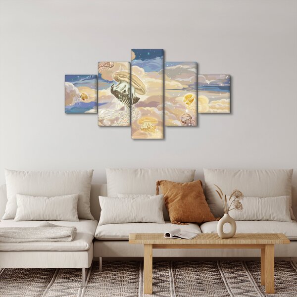 Obraz - Nebeské medůzy (125x70 cm)