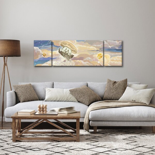 Obraz - Nebeské medůzy (170x50 cm)