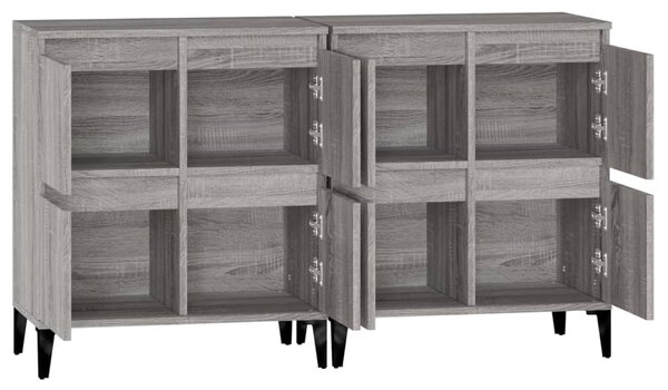 Příborníky 2 ks šedé sonoma 60 x 35 x 70 cm kompozitní dřevo 3185765