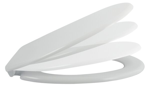 Spirella WC prkénko EASY CLIP, bílé, duroplast Thermodur
