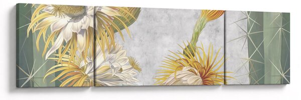 Obraz - Rozkvetlé kaktusy (170x50 cm)