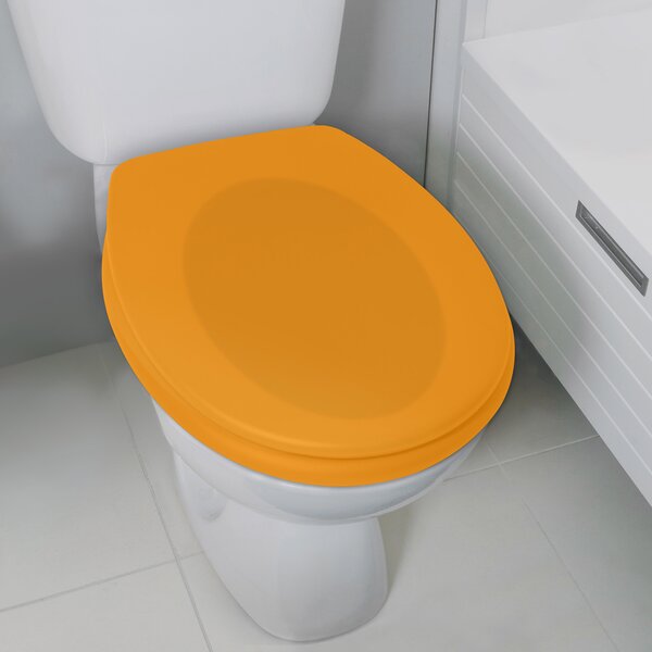 Spirella WC prkénko NEELA, soft-close, matné oranžové, duroplast