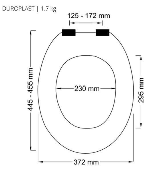 Spirella WC prkénko NEELA, soft-close, matné oranžové, duroplast