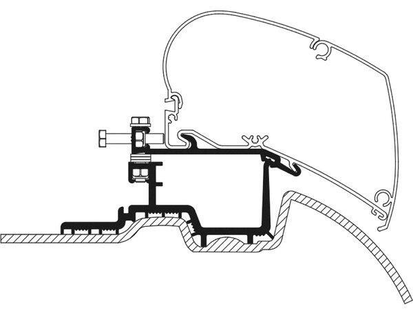 Thule Střešní adaptér Mercedes Sprinter / VW Crafter pro markýzy Omnistor řady 6