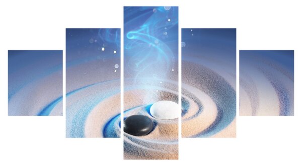 Obraz - Éterický yin-yang (125x70 cm)